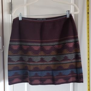 Peruvian Connection Knit Mini Skirt